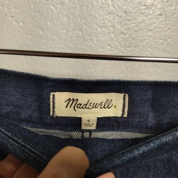 Madewell dark wash denim wrap skirt size 6 - Picture 4 of 6